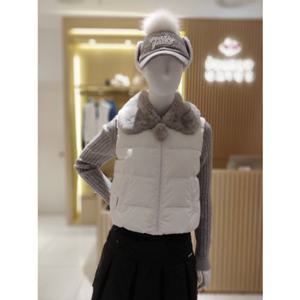 [파리게이츠]521E4JV482_IV-여성 렉스퍼 카라 구스다운 베스트-(25년겨울)