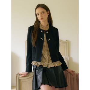 [올리브데올리브]라운드넥 부클 크롭자켓 OW5WJA18