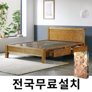 [보루네오]화려한 품격 칠보석 온돌침대 (싱글,서랍) GC004