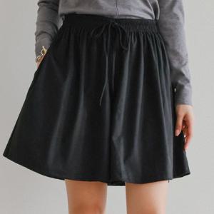 나야홍 / 빅사이즈 510 무지끈밴딩숏치마바지 DLYV512