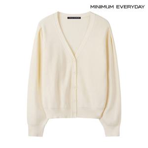 [미니멈][미니멈 에브리데이]하찌 퍼프 브이넥 니트 가디건 (EB4CK021D)