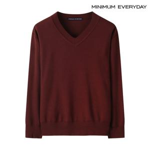 [미니멈][미니멈 에브리데이]베이직 브이넥 긴팔 니트 (EB4KT011D)