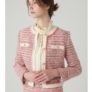 [샤틴]라인배색  트위드 숏쟈켓S244B154A51_JK