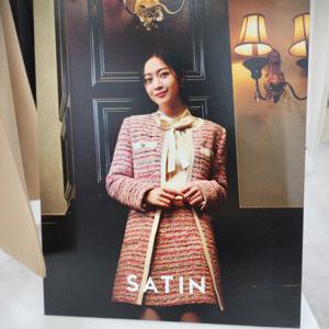 [샤틴]배색포인트 트위드 롱쟈켓S244B153A51_JK