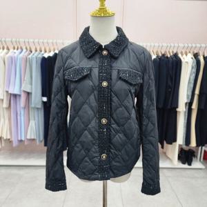 [샤틴]트위드라인배색 덕다운 경량 쟈켓S244K871A_JK