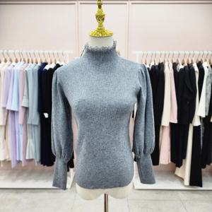 [샤틴]레이스하이넥 스판 골지니트S244K981A13_JK