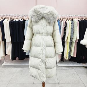 [샤틴]폭스퍼 빅카라 덕다운 스트링 롱 패딩S244C801A03_JK