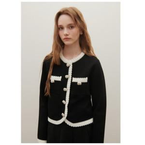 [샤틴]뜨게라인배색  스냅 니트 가디건S251B951A_JK