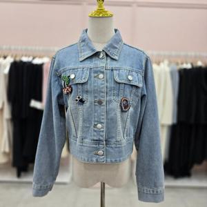 [샤틴]비즈와펜 데님 숏쟈켓S251C110A77_JK