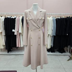 [샤틴]더블버튼 장식 플레어원피스S251M604A51_JK