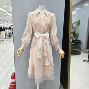 [샤틴]페이즐리 패턴프린팅 제천벨티드 원피스S253B660A06