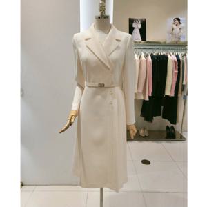 [샤틴]언발란스 플리츠 벨티드 원피스S251S602A03