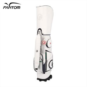 [팬텀] 여성 심볼 자수 로고 네임텍 디테일 트롤리 캐디백 221C2CB651_WH