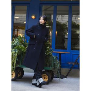 [빈폴레이디스] [Essential] 롱 피코트  네이비 (BF5Y30E02R)