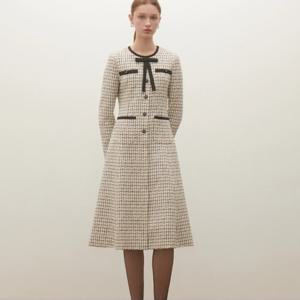 [샤틴]배색리본 트위드 원피스S254B607A03