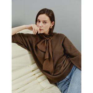 [아이잗컬렉션(피)]소프트 울 보우넥 스웨터 CRAA1PO131