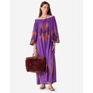 아떼바네사브루노 25SS Capsule Collection 바이올렛 플라워 패턴 롱 원피스 VIDR5E304V2