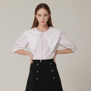 [샤틴]빅카라 벌륜소매 면 블라우스S222S254A02_JK