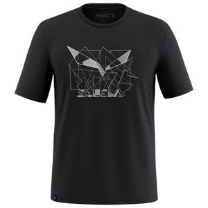 SALEWA 맨즈 아웃도어 T 셔츠 2166027BLACKOUT