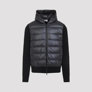 Moncler 울 lined 후드 짚 up 스웨트 셔츠 K20919B00041M1131999