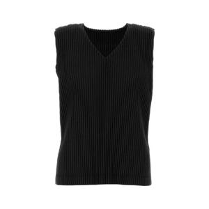 25FW HOMME PLISSE  이세이미야케 블랙 polyester 탱크 탑 HP58JE51015
