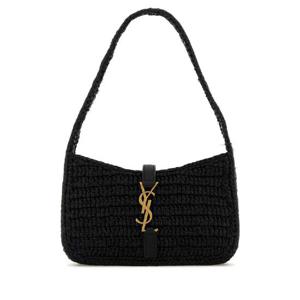 생로랑 블랙 raffia 미니 Le 5 A 7 핸드백 742680GAAFB1000