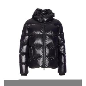 25FW 무스너클 Kins paffer 봄버 lucido cappcuccio pelo nero M35MJ144S305