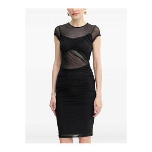 25 FW 게스 메시 주름 미디 드레스 W5YK66KBAH2 TP444747841