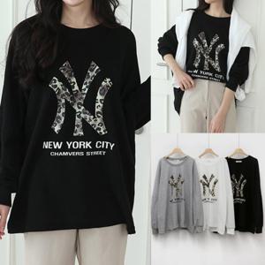 나야홍 / 위쉬몰 LI 호피뉴욕박시핏맨투맨(V236H510) 빅사이즈