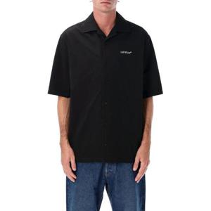 오프화이트 긴팔 셔츠 OMGG01FF25FAB001 1001 BLACKWHITE