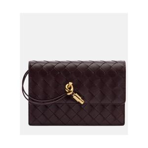 보테가베네타 Andiamo 인트레치아토 레더 체인 지갑 P01117811