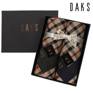 [닥스(손수건)]기본체크 손수건 2매세트 4번