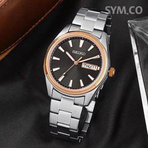 세이코 SUR344P1 네오 클래식 데이데이트 아날로그 정장 남자 메탈 시계 c