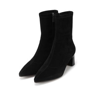 [25FW 신상] 바바라 양가죽 스웨이드 여성 스판부츠 5.5cm_BBI872BK