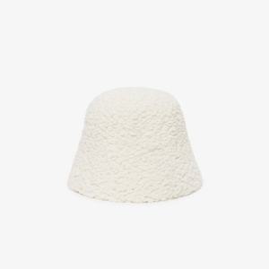 라코스테 공식 여성 부클 버킷햇 RB462E-55N 70V