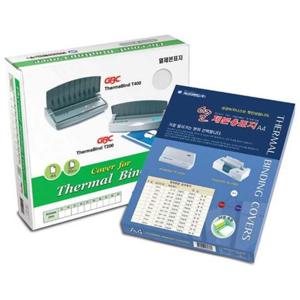 열제본표지(3mm)투명/백색-50장 문구용품 사무용품 제본기 천공기 제본