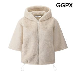 GGPX  6부 소매 후드 퍼 스트링 자켓 (GPBJK005F)