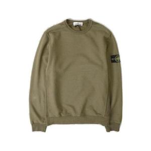 25 FW 스톤 아일랜드 레귤러 핏 와펜 크루넥 스웨트셔츠 그린 K2S156100028SA020