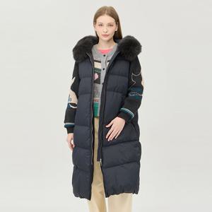 [베네통] [Online Exclusive] 니트 블록 덕다운 점퍼_BAPDE6561DG