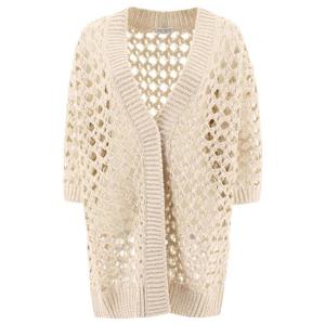 BRUNELLO CUCINELLI Juta and cotton mesh cardigan M3Y371006C9437