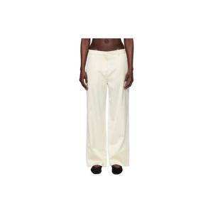 25 FW 토템 여성 오프 화이트 트위스트 슬랙스 252771F087002