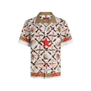 25 FW 돌체앤가바나 셸 프린트 반소매 셔츠 G5JH9TFI5L2 TP444954481