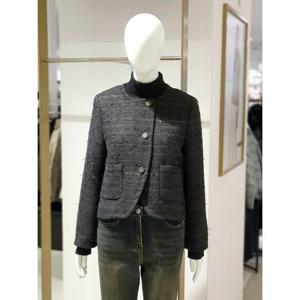 [에꼴드파리]MARIO메탈사 라운드 트위드 재킷 10ZEB59WJAM10Z