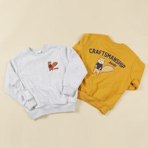 [지프키즈]키즈 다람쥐 아트웍 맨투맨  KN3TSU866