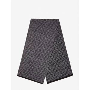 [FENDI] 라프리마 남성 스카프 FF 버진 울 FXS373 ATQBF1UHW GRIGIO/ANTRACITE /12