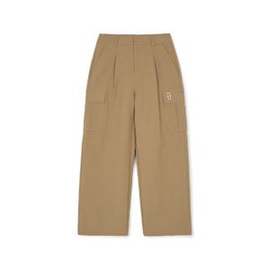 MLB바지 RQC 3FWPV0144-43BGD 여성 바시티 카고 핀턱 와이드 팬츠 보스턴 레드삭스