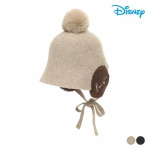 [디즈니골프]여성 니트 퍼방울 귀도리 아트웍 방한 모자 DP4LAC032