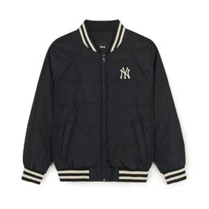 MLB패딩 RQC 3ADJV0146-50BKS 바시티 립 경량 숏패딩 뉴욕양키스