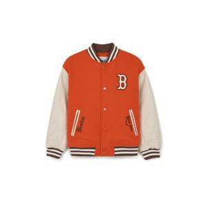 MLB키즈자켓 RQC 7AJPM0144-43ORS 클래식 모노그램 울라이크 바시티 점퍼 보스턴 레드삭스