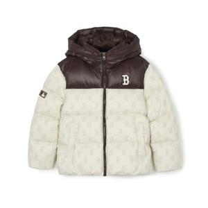 MLB키즈패딩 RQC 7ADJM0746-43CRD 하이퍼 모노그램 구스 숏다운 보스턴 레드삭스